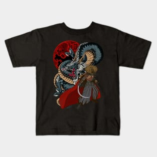 Japanese Dragon Warrior Kids T-Shirt